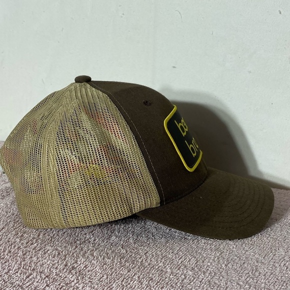 The Classics Brown Berta Brand Mesh Back Snap Back Trucker Hat - Picture 6 of 12
